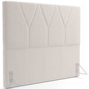 Ver imagem 1 de Cabeceira Cama Box Casal King 195 cm Aurora W01 Bouclê Creme - Lyam Decor