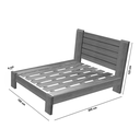 Ver imagem 5 de Cama King Size Casal Milano de Madeira Maciça Cedro Tauari Imbuia