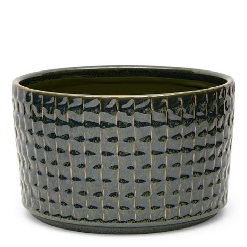 Cachepot Decorativo em Cerâmica Verde 14,5cm 24082 Mart