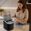 Ver imagem 3 de Máquina de Gelo Portátil 12kg 127V Produção de 9 Cubos Preto