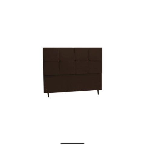 Cabeceira Casal Queen Size 164 Cm Civic Marrom para Cama Box Estofada