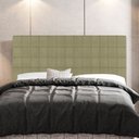 Ver imagem 2 de Cabeceira Cama Box Casal Queen Size Parisis 160cm Sintético Bege - Abmaza