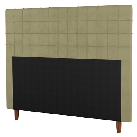 Cabeceira Cama Box Casal Queen Size Parisis 160cm Sintético Bege - Abmaza