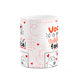 Caneca Flork Namorados - Minha Notificação Favorita! Branca - 3