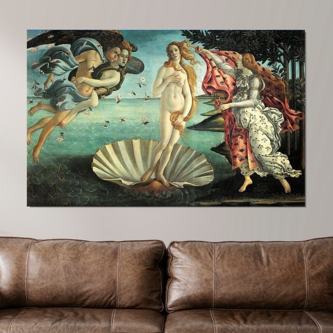 Quadro Decorativo - O Nascimento de Vênus - Sandro Botticelli - 110x70cm - 1