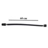 Engate Flexível 60 cm x 1/2 PVC Preto Ultra resistente Censi - 4