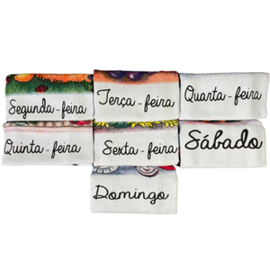 Jogo Toalhas de Cozinha Semaninha