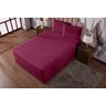 Lençol King Luva com Elástico Veste Colchão + Box Conjugado Malha Gel Spandex 1pç Pink - 2