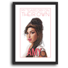Quadro com Moldura - Amy Winehouse: My Tears Dry - Grande Loja Café com Zumbi - 1