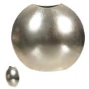 Ver imagem 1 de Vaso Decorativo Metal Polido 21cm Prata Florarte Flor Arte