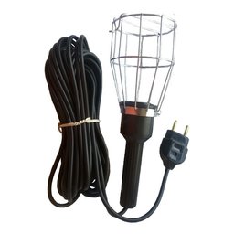 Pendente Luz P/ Oficinas Gaiola de arame 11x8 Fio Pp 10 Mts. 110/220 Volts - 1
