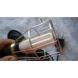 Pendente Luz P/ Oficinas Gaiola de arame 11x8 Fio Pp 10 Mts. 110/220 Volts - 7