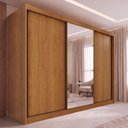 Ver imagem 1 de Guarda-Roupa Casal com Espelho 3 Portas de Correr e 6 Gavetas Multimóveis Crnvh-GRP136 Cinamomo