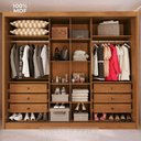 Ver imagem 5 de Guarda-Roupa Casal com Espelho 3 Portas de Correr e 6 Gavetas Multimóveis Crnvh-GRP136 Cinamomo