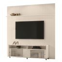 Ver imagem 2 de Conjunto de Painel e Estante Villa Monte Claro Off White