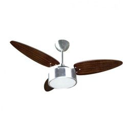 Ventilador de Teto 3 Pás Tabaco com Luminária Fharo Ventisol 127V - 1