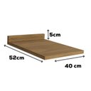 Ver imagem 2 de Tampo para Balcao 40 Cm Mdp E602 Nogueira Kappesberg