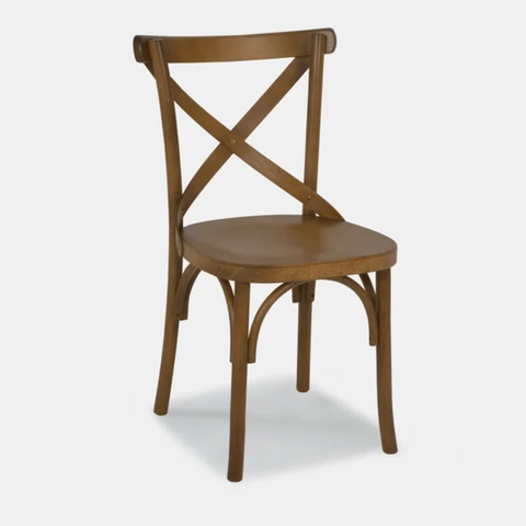 Cadeira de Madeira X Luxemburgo Cor Castanho