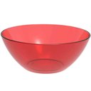 Ver imagem 1 de 24 Tigelas Vermelha 2,3l Travessa Redonda Servir Salada Sobremesa Translúcida Crippa