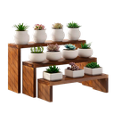 Ver imagem 2 de Suporte para Plantas, Prateleira para Mesa, Peitoril da Janela, Bancada, Suporte para Suculentas