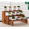 Suporte para Plantas, Prateleira para Mesa, Peitoril da Janela, Bancada, Suporte para Suculentas - 4