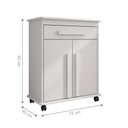 Ver imagem 4 de Armário Multiuso Marion 2 Portas MDF-MDP 75cm Branco RV Móveis