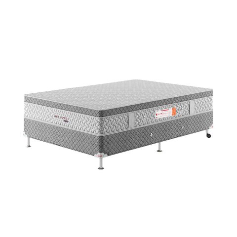 Cama Box Casal Bio Life+ Spubio Incofal Cinza 138x188x57cm
