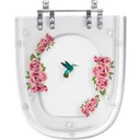 Ver imagem 1 de Tampa de Vaso Poliéster Decorada Beija Flor Stylus Transparente para louça Celite