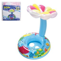 Boia Infantil Inflável com Fralda e Cobertura Cogumelo Colorido - 1