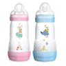 KIT 2 MAMADEIRAS MAM EASY START 260ML - GEMEOS AZUL E ROSA - Dupla - Rosa e Azul - 1