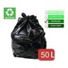Saco de Lixo 50l Reforçado com 100un Preto Preto - 1