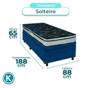 Ver imagem 3 de Colchão Solteiro D28 + Bau Blindado - Conforto Paropas