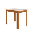 Ver imagem 4 de Conjunto Sala de Jantar Mesa Bellagio 108cm com 4 Cadeiras Lugano Yescasa Freijo UV/Off White