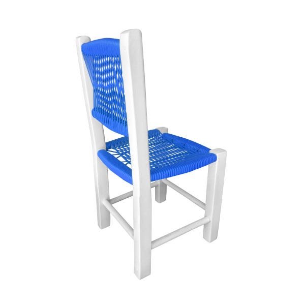 Conjunto Infantil Mesa de Madeira Com 2 Cadeiras Fio Azul - 3