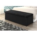 Ver imagem 2 de Calçadeira Baú Vitoria 138 cm Suede Preto