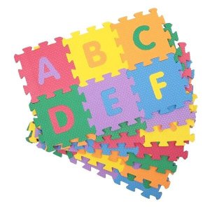 Tapetes Infantil Eva Alfabeto Completo 26 Pçs Crianças 29x29 cm 8mm