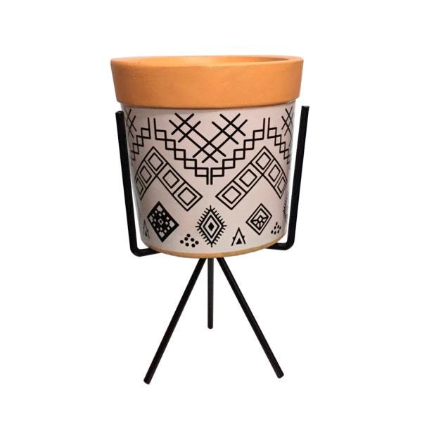 Kit 4 Vaso Cerâmica Decorativo Para Planta Suculenta 8,5x9cm - 3
