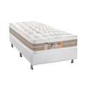Ver imagem 1 de Cama Box Solteiro: Colchão Molas Ensacadas Castor Pocket Silver Star Air DF + Base CRC Courano White
