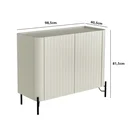 Ver imagem 4 de Buffet Mdf com Gaveta e Porta Brise L98,5 X A81,5cm Luna/preto F830b