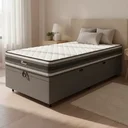 Ver imagem 1 de Cama Box Baú com Colchão de Espuma D45 Double Face Territory Hellen Solteiro 88cm