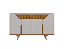 Ver imagem 3 de Aparador Buffet Tâmisa Off White/naturalle - Bechara Móveis