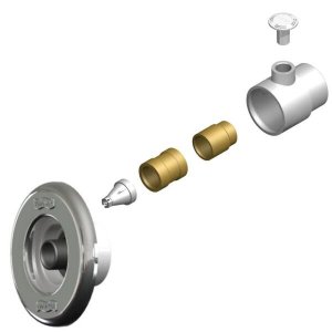 Dispositivo de Hidromassagem Abs/Inox Pratic 1,5´´ para Piscinas de Alvenaria (60 mm) - Sodramar
