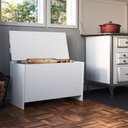 Ver imagem 2 de Caixa Porta Trecos 75cm com Assento Branco Cl001 Completa Móveis