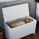 Ver imagem 3 de Caixa Porta Trecos 75cm com Assento Branco Cl001 Completa Móveis