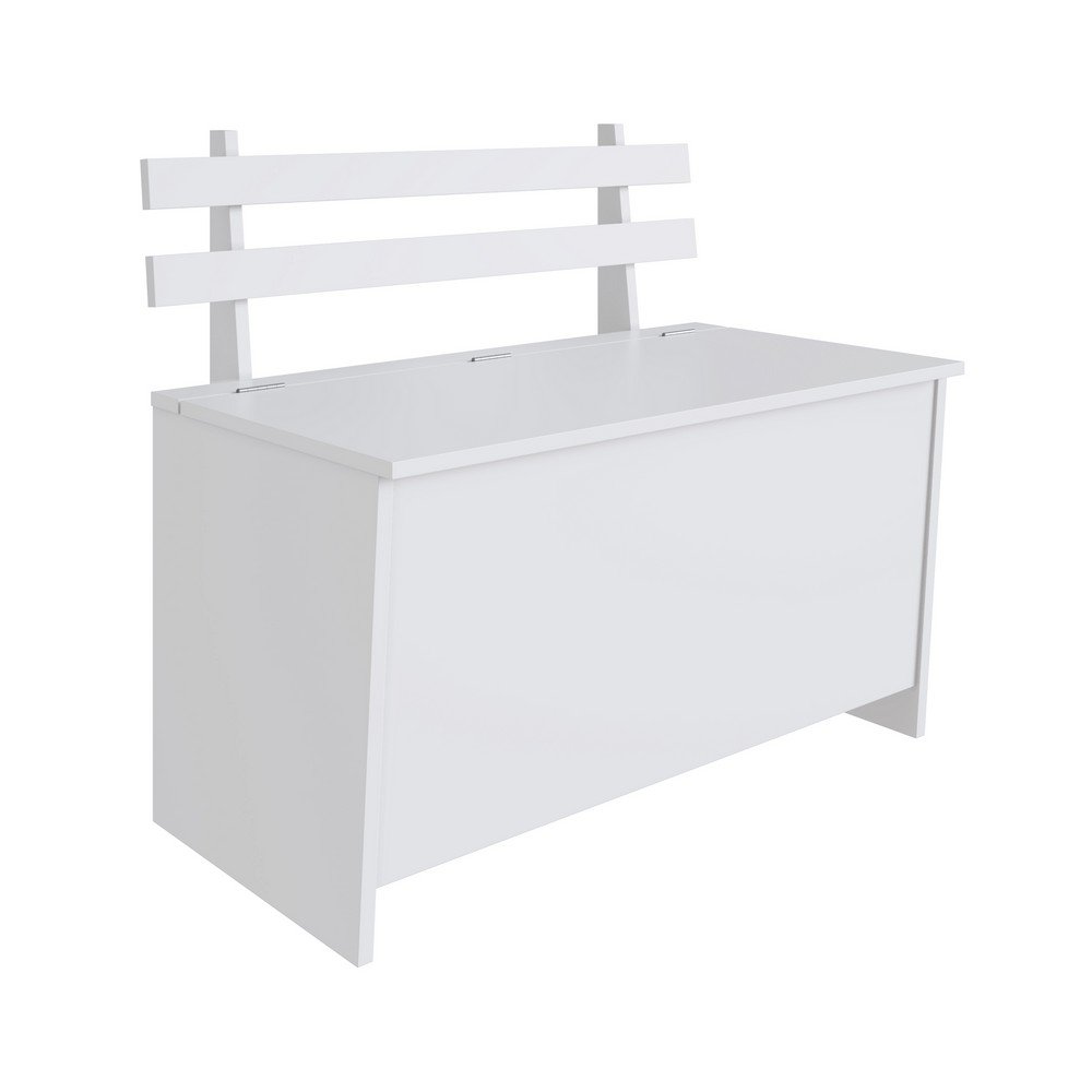 Caixa Porta Trecos 75cm com Assento Branco Cl001 Completa Móveis - 6