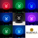 Ver imagem 3 de Luminária Abajur Mesa LED RGB Fonte Bivolt Decoração Horoscopo Signo Touro Clean