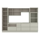 Ver imagem 4 de Cozinha Completa Fineze 7 Portas 8 Gavetas com Vidro 100% MDF Areia Hp - Henn