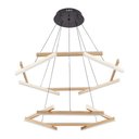 Ver imagem 4 de Lustre Pendente Nordecor Wida 2786 Preto / Ouro Champagne Led Bivolt Preto / Ouro Champagne 2786