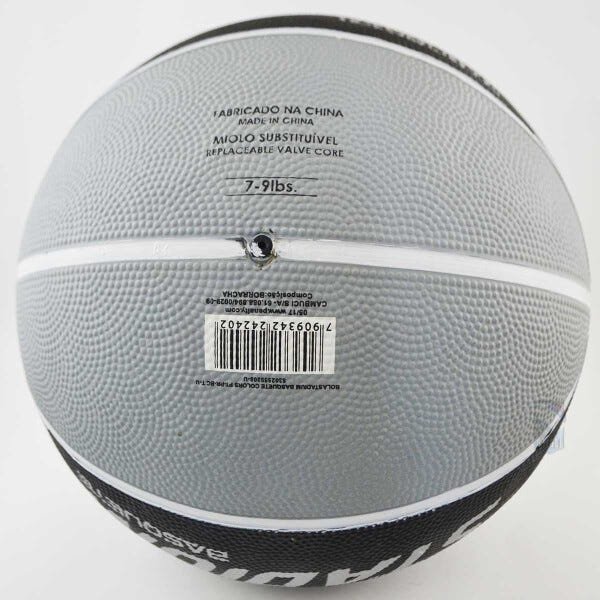 Bola de Basquete Spalding Force - Preto+Azul:Preto/Único/Preto