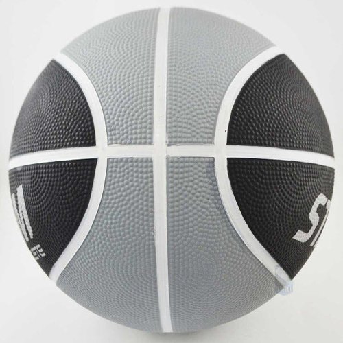 Bola de Basquete Spalding Force - Preto+Azul:Preto/Único/Preto